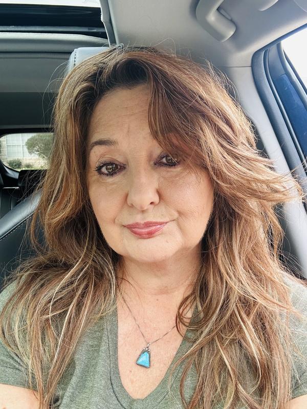 My make-up smoothed on complexion.