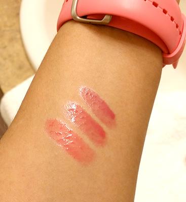 Swatches of Wonder Melon, Mangoes Wild & Berry In Love
