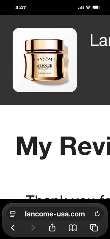 Absolue Longevity Soft Cream - Visibly Firm & Hydrate - Lancôme