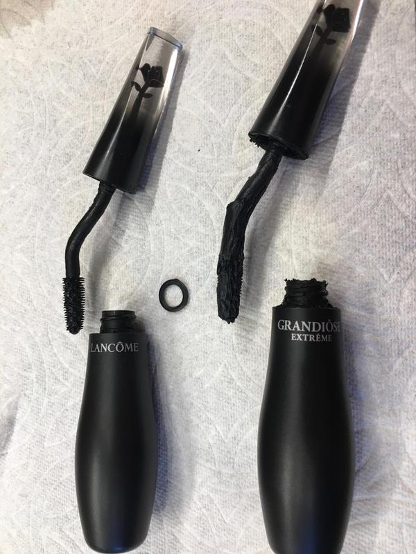 Right tube with ring stuck inside wand