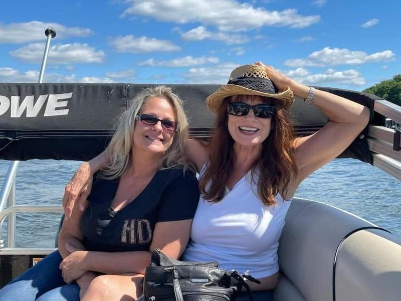 I’m on the right w my friend on the left