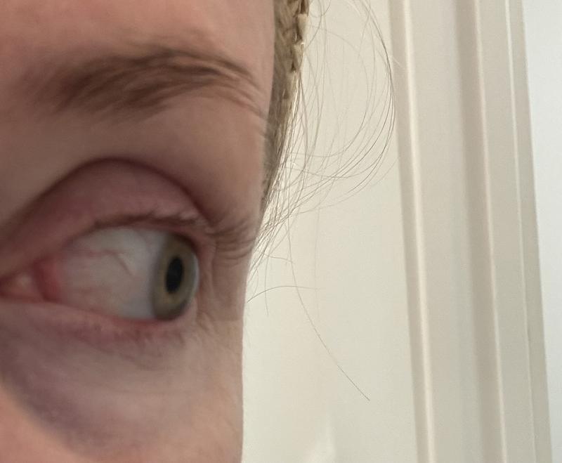 My eyelashes without!