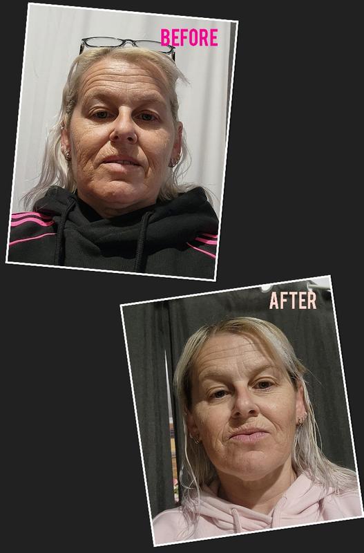 Before and after using