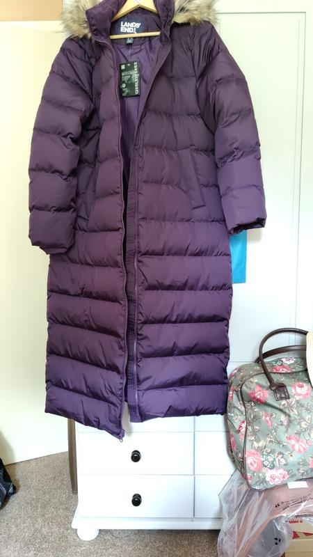 Lands end womens down coats best sale