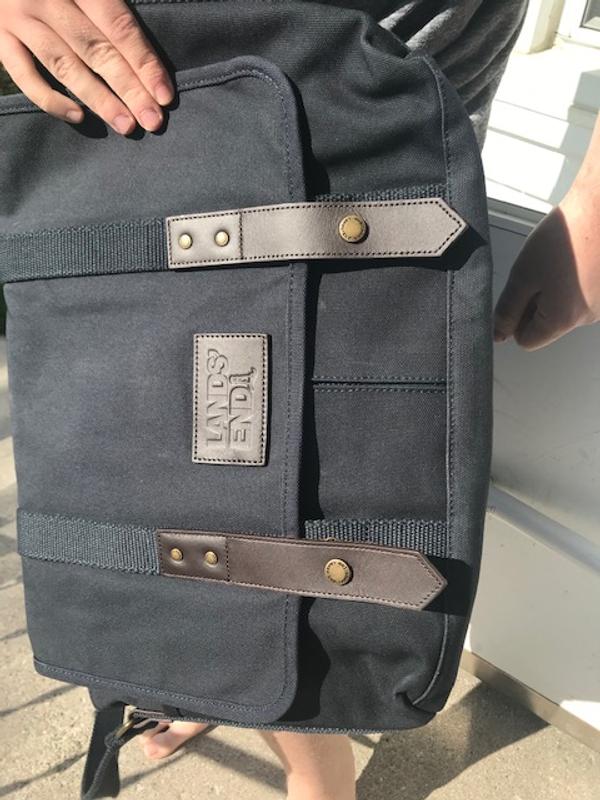 Lands end waxed canvas backpack best sale