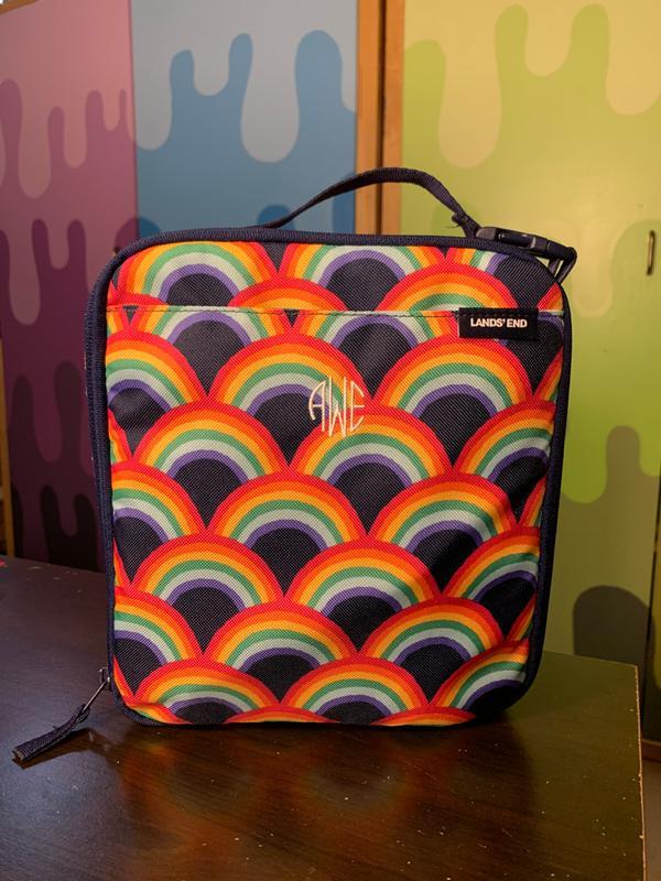 Rainbow Scales Lunch Box with Mongram