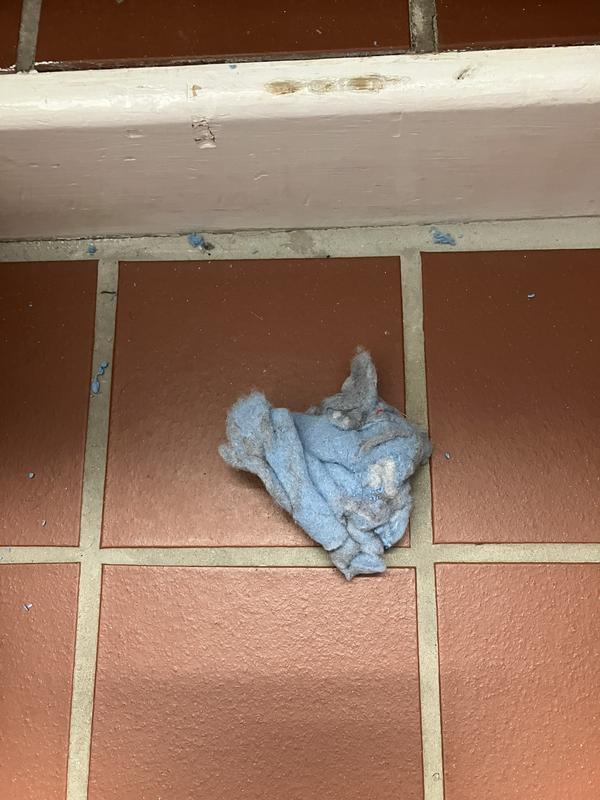 And this much fluff after 8 times in dryer