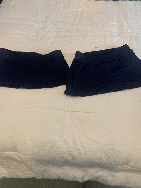 Old style with slit on the left, new longer more wavy style on the right…