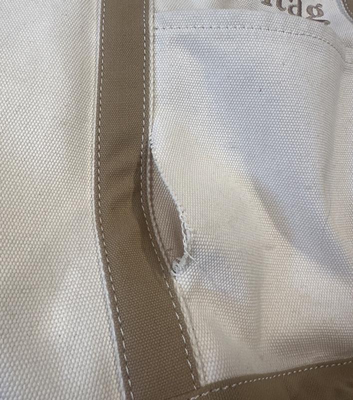 Rip in front pocket