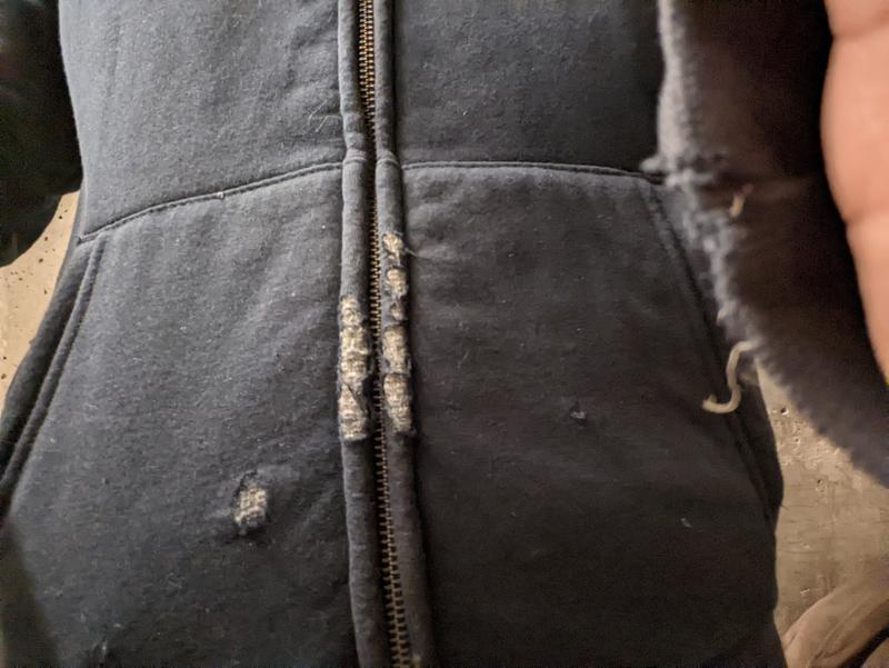 Pretty shabby and only the 2nd cold season I've worn it