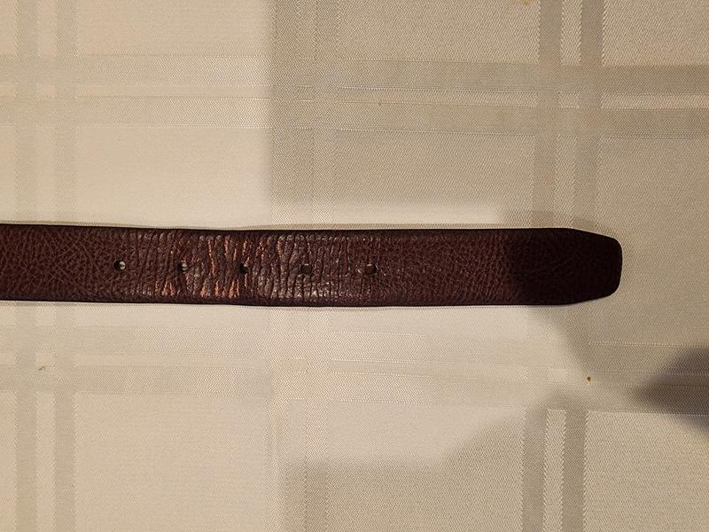 Fraying of the Leather on the new belt