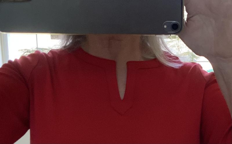 My new shirt is made off-center