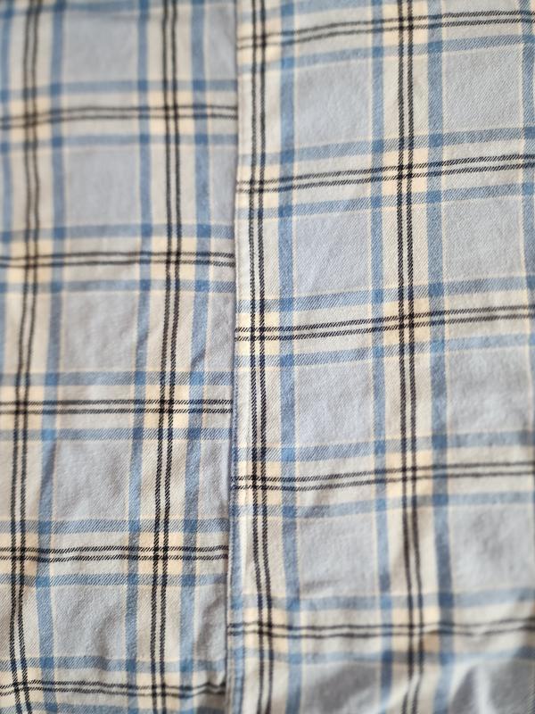 front and back plaid don't come close to lining up