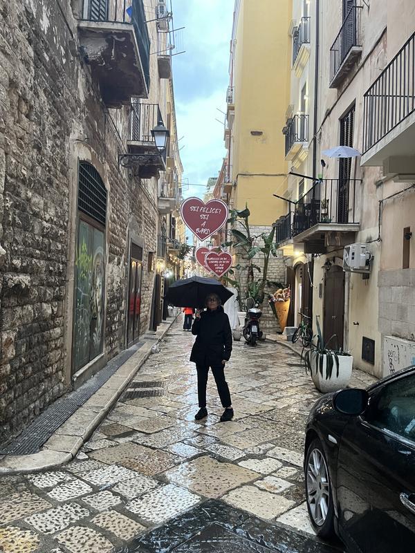 Rain and wind in Puglia.