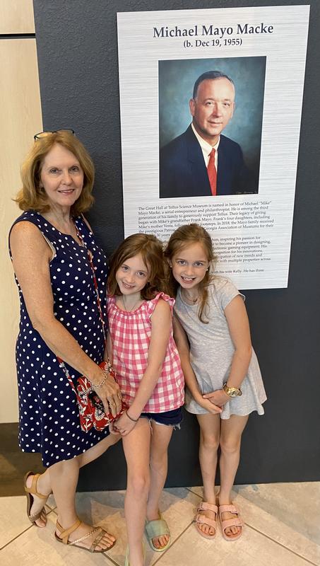 Tellus Science Museum in GA with my grandchildren.