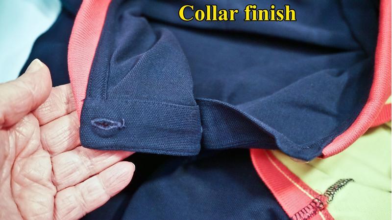Shows collar finish