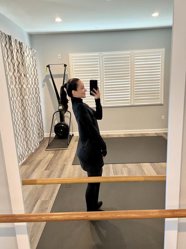 covers the bum. wearing size small