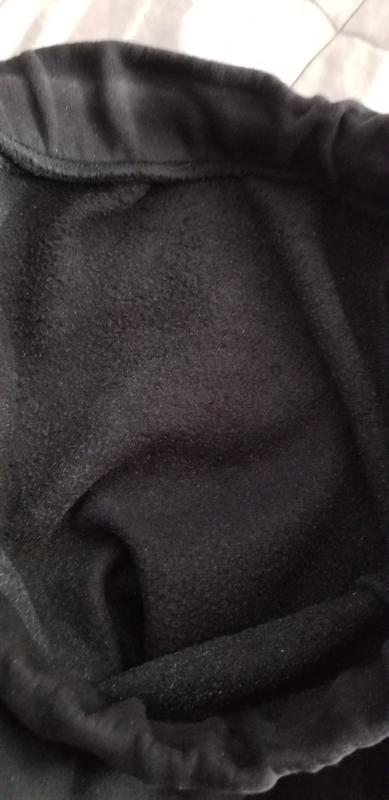 Last year's warm fleece inside.