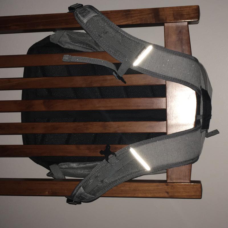 backpack with original (only!) sewn on reflective strips