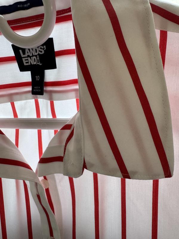Stripes not aligned, show through thin fabric. The made in Indonesia is poor quality compared to the previously made in Thailand.