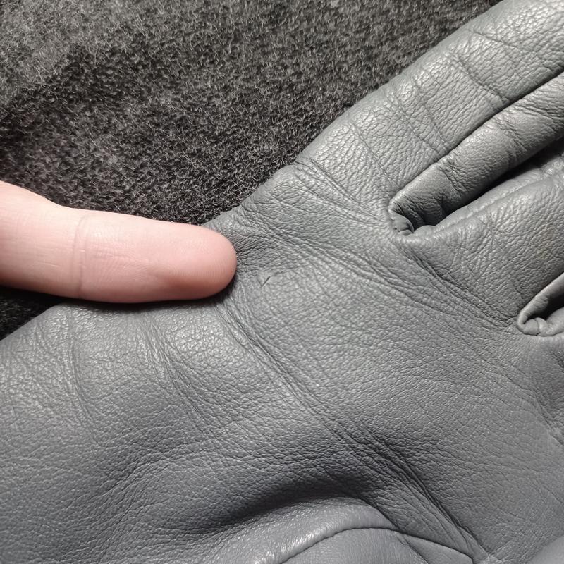 small hole that developed wearing them the first time