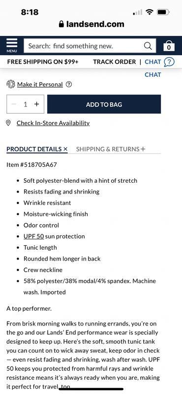 Pink space dye is Not polyester