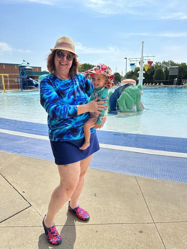 Summer water fun with grandchild!