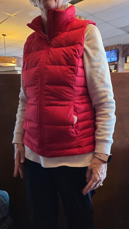 Puffer vest over serious sweat....