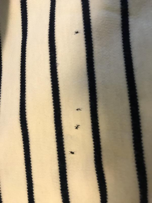 Little holes after 3 washings