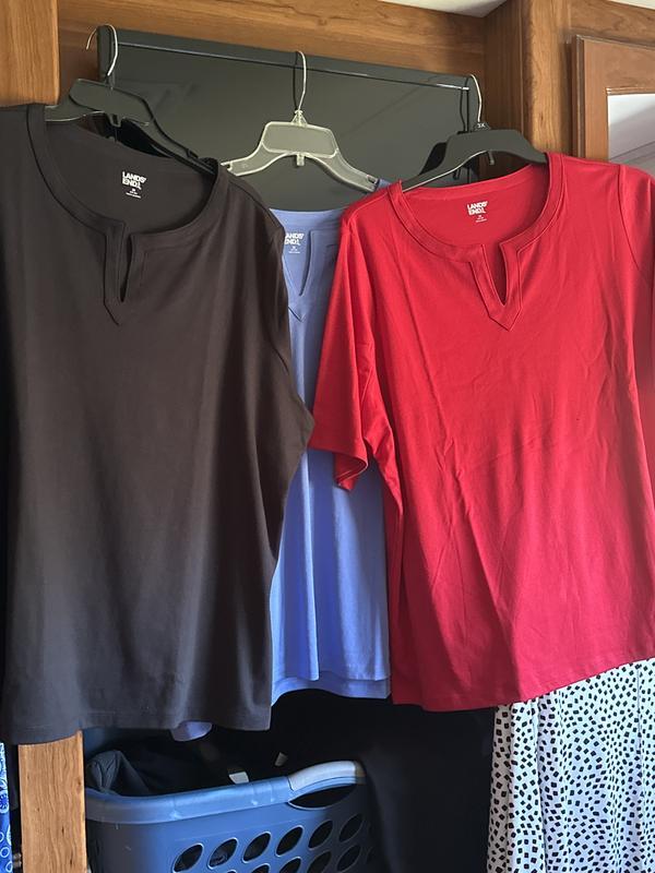 Lands' End Plus Size Cotton Polyester Modern Half Sleeve