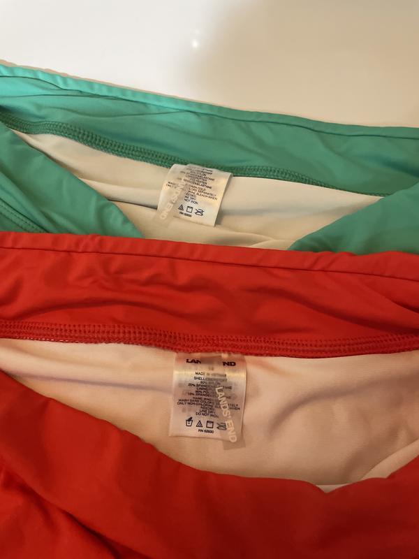 Last year's swim skirt...well constructed waist band including elastic and top stitched down