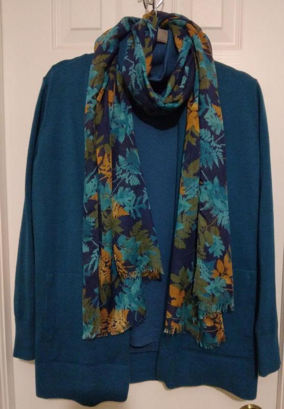 Baltic teal sweater and turtleneck