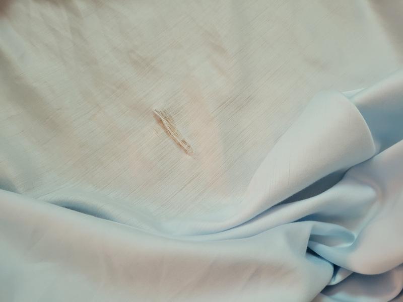 Customer photo for "threadbare issue- poor wear"
