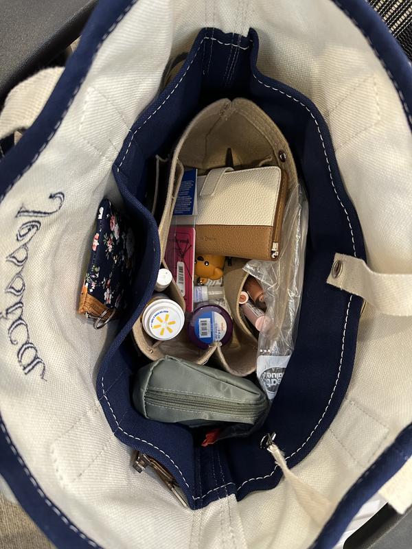 Interior of bag