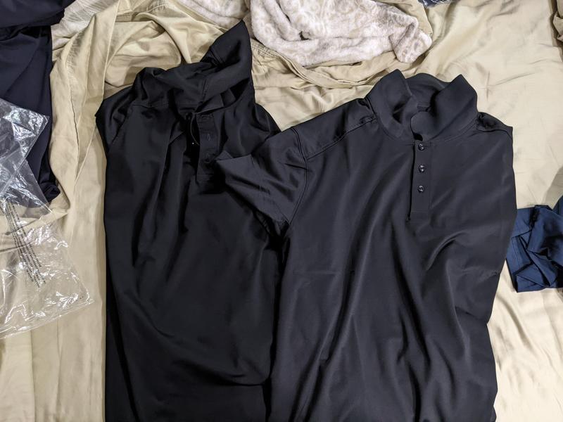 Black...old on the left, new on the right...new one looks faded