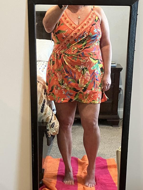 Tulip skirt one piece swim suit