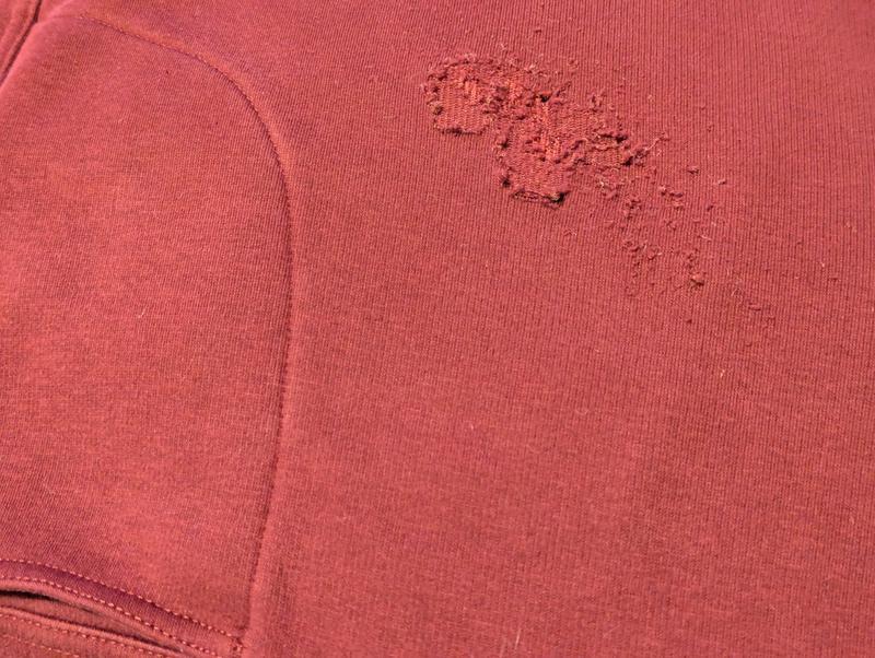 Hole is not over the pocket.