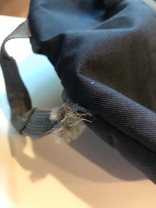Frayed handle