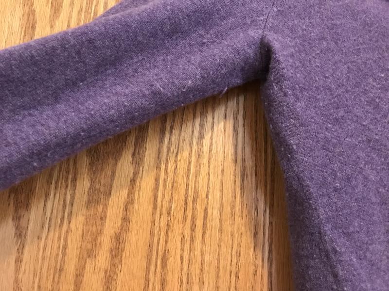 pilling after three days' wear