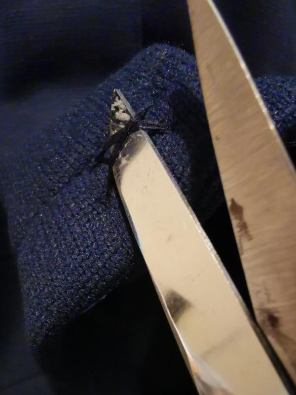 Cut threads and pull away