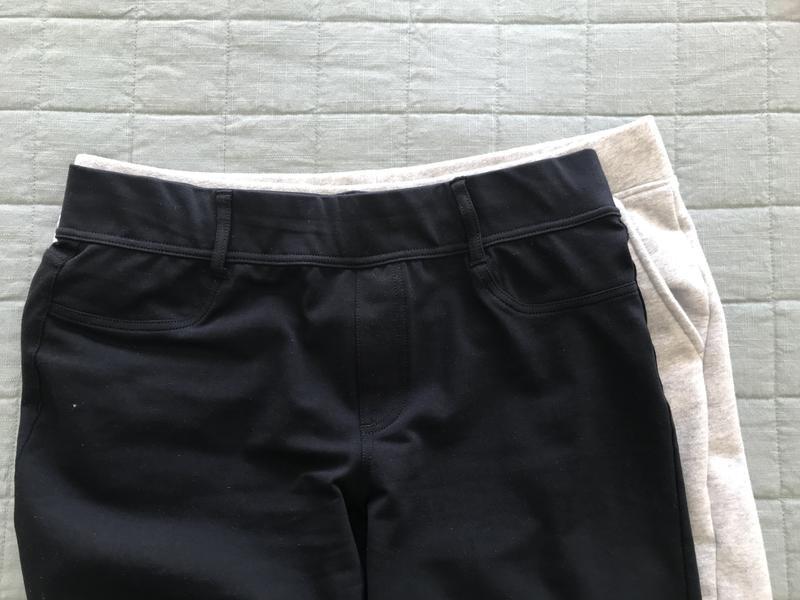 Gray sweatpants under black Starfish jeans - both medium