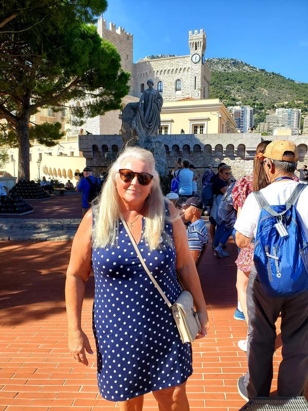 Wearing my dress in Monoco/ Monte Carlo.