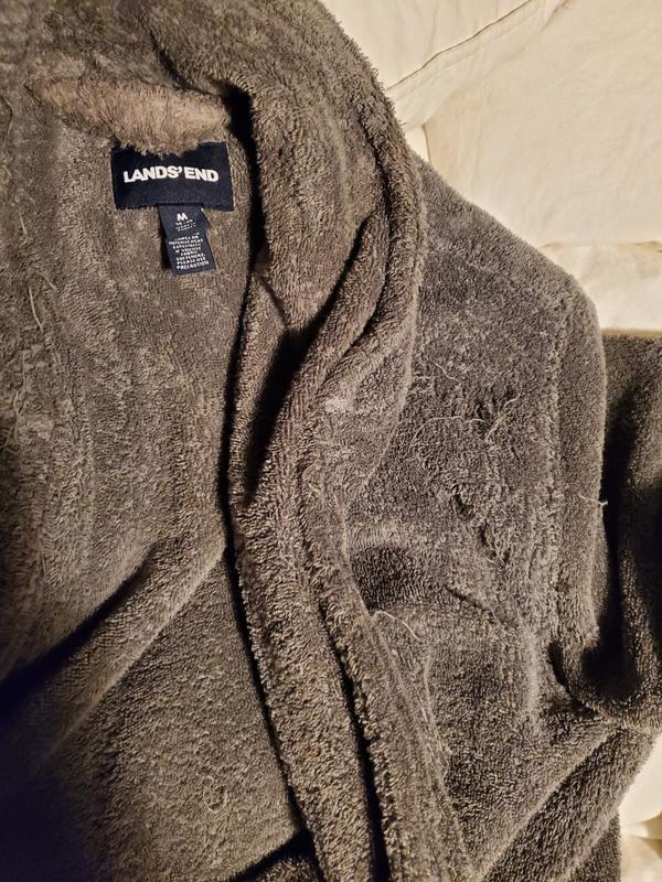 threads coming out on chest area - but I wear the robe for 5 min after shower, and only in my bedroom