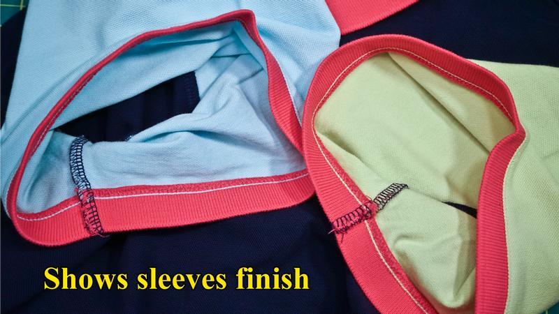 Shows sleeves finish