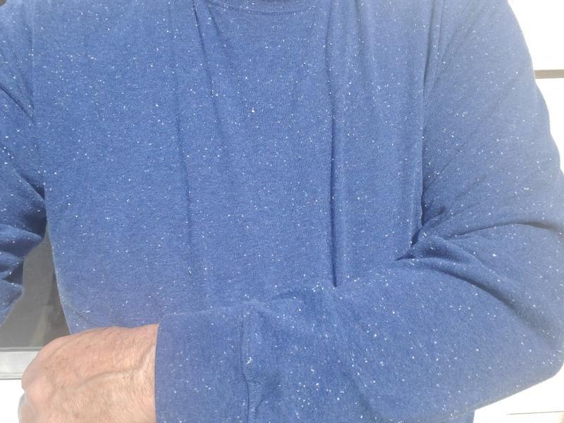 "Donegal" style mock turtleneck shirt