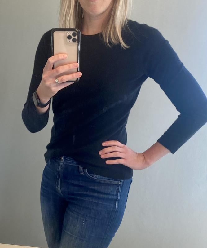 I love how soft this cashmere sweater is!