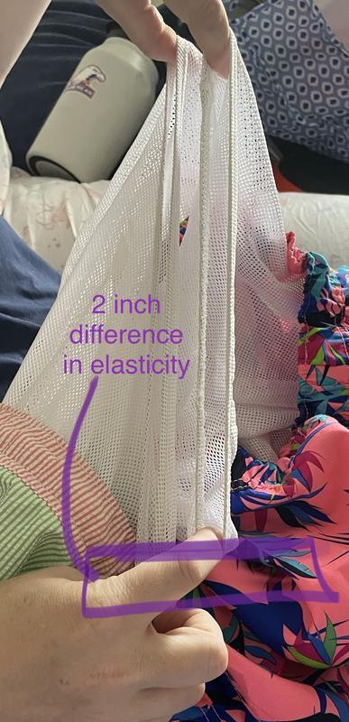 2 inch difference in the leg elasticity