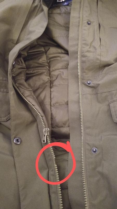 Broken zipper after six wears