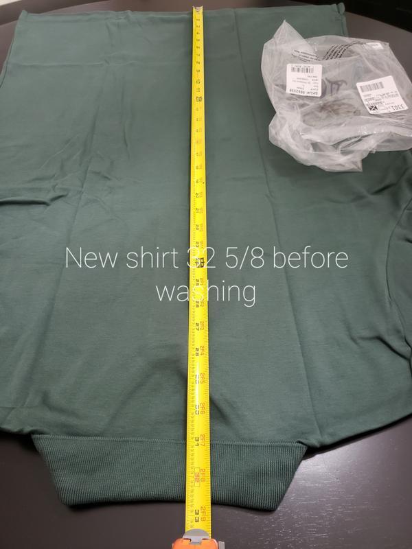 New shirt 32 5/8 upon delivery