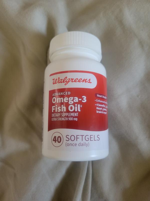 Walgreens Extra Strength Advanced Omega 3 Fish Oil 900 mg Softgels